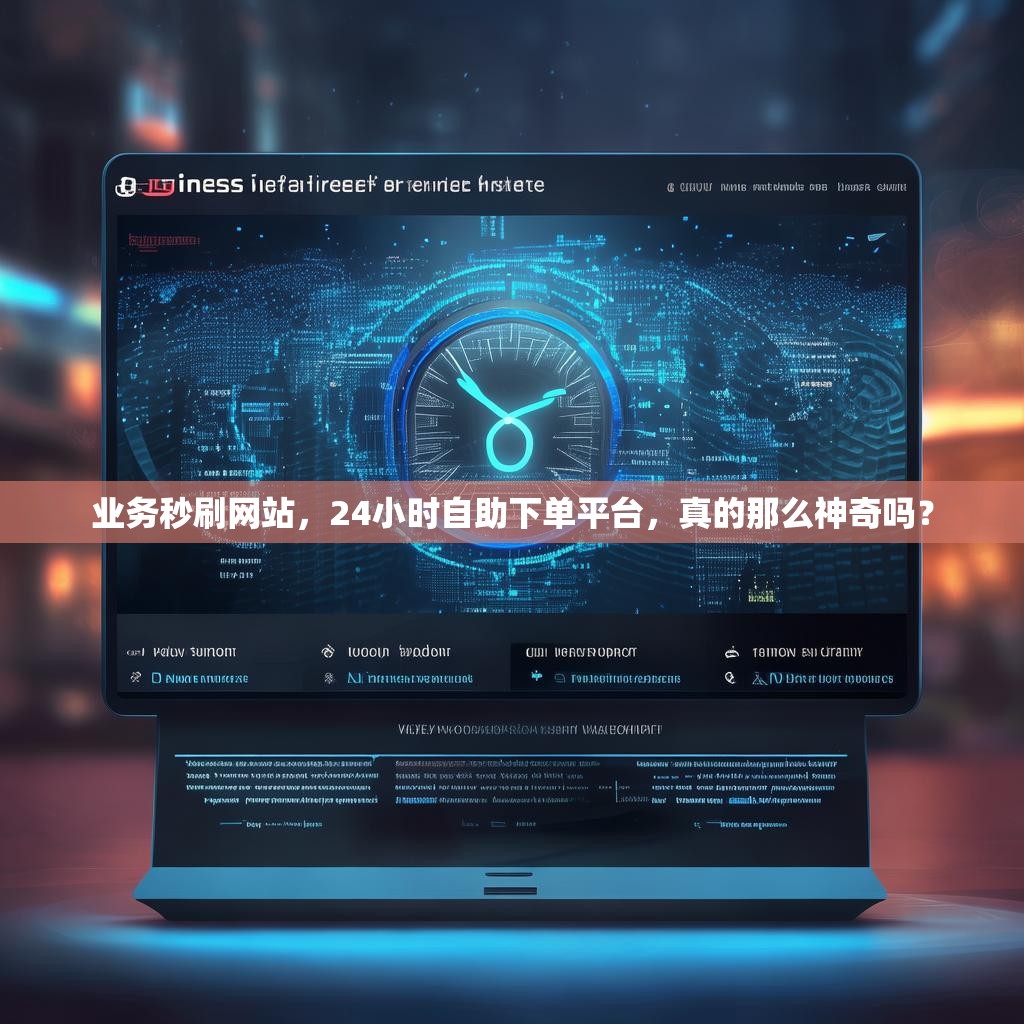 业务秒刷网站，24小时自助下单平台，真的那么神奇吗？