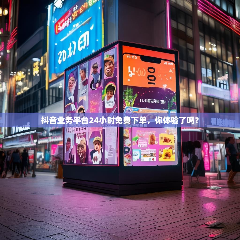 抖音业务平台24小时免费下单，你体验了吗？