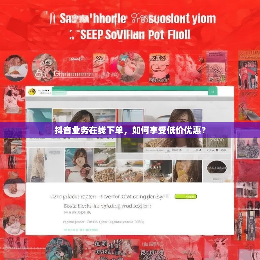抖音业务在线下单,如何享受低价优惠?