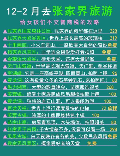 张家界旅游及各地景点信息，含疫情规定、表演时间等汇总